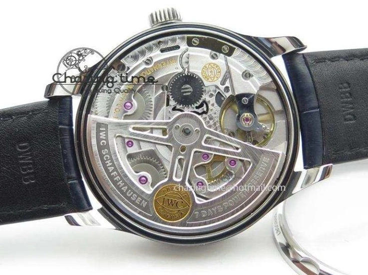 MIROTIME 0412 EasyCare Portuguese Real PR IW500705 ZF 1:1 Best Edition On Blue Leather Strap A52010 V 7310